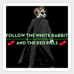 Follow the Black Sheep and the White Rabbit Sticker